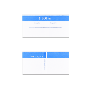 Geldscheinbanderole für Banknoten: 100 x 20 €