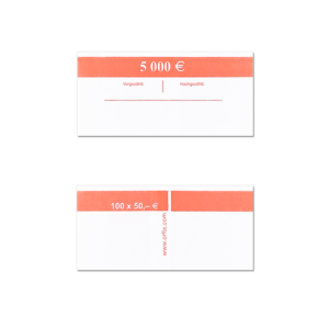 Geldscheinbanderole für Banknoten: 100 x 50 €